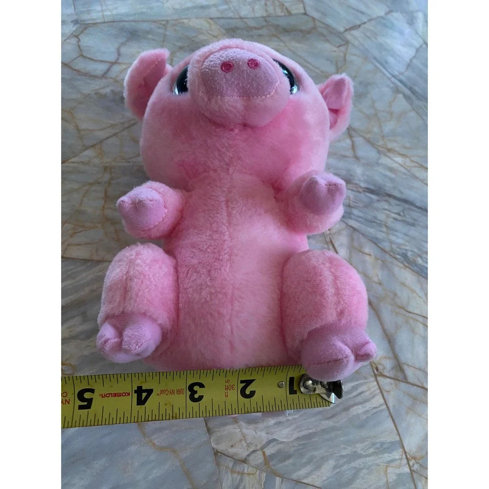 Ty Beanie Boos Piggley the Pig Pink Plush Sparkle Glitter Eyes 8.5 Inch Toy